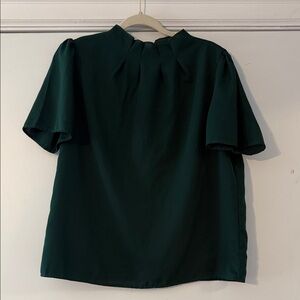 Elegant Dark Green Women's Top